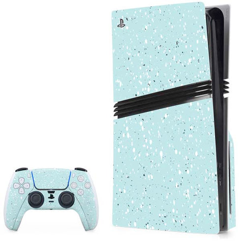 Mint Speckled PS5 Pro Disk Bundle  Skin